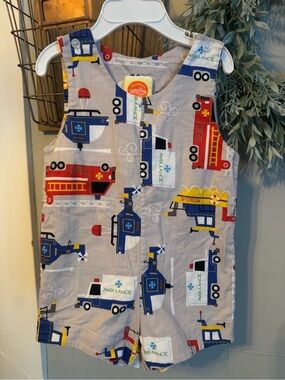Southern Sunshine Kids Rescue Vehicle Romper